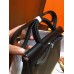 Hermes Herbag Zip 31cm Bag In Black And Canopee Hermes Herbag Zip 31cm Bag In Black And Canopee