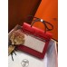Hermes Herbag Zip 31cm Bag In Red Toile And Leather Hermes Herbag Zip 31cm Bag In Red Toile And Leather
