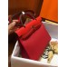 Hermes Herbag Zip 31cm Bag In Red Toile And Leather Hermes Herbag Zip 31cm Bag In Red Toile And Leather