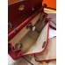 Hermes Herbag Zip 31cm Bag In Red Toile And Leather Hermes Herbag Zip 31cm Bag In Red Toile And Leather