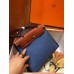 Hermes Herbag Zip 31cm Bag In Camel And Blue Hermes Herbag Zip 31cm Bag In Camel And Blue