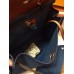 Hermes Herbag Zip 31cm Bag In Camel And Blue Hermes Herbag Zip 31cm Bag In Camel And Blue