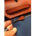 Hermes Herbag Zip 31cm Bag In Camel And Blue Hermes Herbag Zip 31cm Bag In Camel And Blue