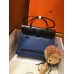 Hermes Herbag Zip 31cm Bag In Black And Blue Hermes Herbag Zip 31cm Bag In Black And Blue