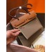 Hermes Herbag Zip 31cm Bag In Brown And Taupe Hermes Herbag Zip 31cm Bag In Brown And Taupe