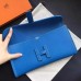 Hermes Jige Elan 29 Clutch Bag In Blue Epsom Calfskin Hermes Jige Elan 29 Clutch Bag In Blue Epsom Calfskin