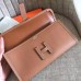 Hermes Jige Elan 29 Clutch Bag In Gold Epsom Calfskin Hermes Jige Elan 29 Clutch Bag In Gold Epsom Calfskin