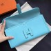 Hermes Jige Elan 29 Clutch Bag In Blue Atoll Epsom Calfskin Hermes Jige Elan 29 Clutch Bag In Blue Atoll Epsom Calfskin