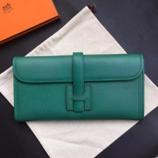 Hermes Jige Elan 29 Clutch Bag In Malachite Epsom Calfskin Hermes Jige Elan 29 Clutch Bag In Malachite Epsom Calfskin