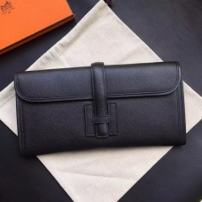 Hermes Jige Elan 29 Clutch Bag In Black Epsom Calfskin Hermes Jige Elan 29 Clutch Bag In Black Epsom Calfskin