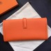 Hermes Jige Elan 29 Clutch Bag In Orange Epsom Calfskin Hermes Jige Elan 29 Clutch Bag In Orange Epsom Calfskin
