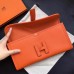 Hermes Jige Elan 29 Clutch Bag In Orange Epsom Calfskin Hermes Jige Elan 29 Clutch Bag In Orange Epsom Calfskin