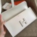 Hermes Jige Elan 29 Clutch Bag In White Epsom Calfskin Hermes Jige Elan 29 Clutch Bag In White Epsom Calfskin