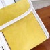 Hermes Jige Elan 29 Clutch In Yellow Suede Calfskin Hermes Jige Elan 29 Clutch In Yellow Suede Calfskin