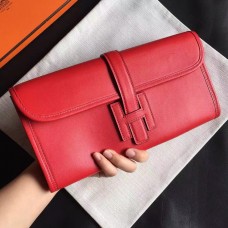 Hermes Jige Elan 29 Clutch In Red Swift Calfskin Hermes Jige Elan 29 Clutch In Red Swift Calfskin