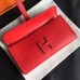 Hermes Jige Elan 29 Clutch In Red Swift Calfskin