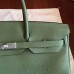 Hermes Birkin 40 Handmade Bag In Canopee Clemence Leather Hermes Birkin 40 Handmade Bag In Canopee Clemence Leather