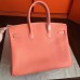 Hermes Birkin 40 Handmade Bag In Crevette Clemence Leather Hermes Birkin 40 Handmade Bag In Crevette Clemence Leather