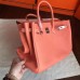 Hermes Birkin 40 Handmade Bag In Crevette Clemence Leather Hermes Birkin 40 Handmade Bag In Crevette Clemence Leather