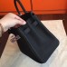 Hermes Birkin 40 Handmade Bag In Black Clemence Leather Hermes Birkin 40 Handmade Bag In Black Clemence Leather