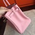 Hermes Birkin 40 Handmade Bag In Pink Clemence Leather Hermes Birkin 40 Handmade Bag In Pink Clemence Leather
