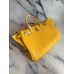 Hermes Birkin 40 Handmade Bag In Yellow Clemence Leather Hermes Birkin 40 Handmade Bag In Yellow Clemence Leather