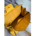 Hermes Birkin 40 Handmade Bag In Yellow Clemence Leather Hermes Birkin 40 Handmade Bag In Yellow Clemence Leather