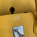 Hermes Birkin 40 Handmade Bag In Yellow Clemence Leather Hermes Birkin 40 Handmade Bag In Yellow Clemence Leather