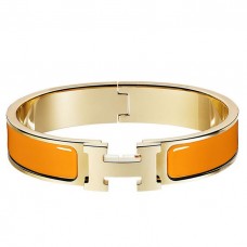 Hermes Orange Enamel Clic H PM Bracelet Hermes Orange Enamel Clic H PM Bracelet