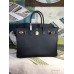 Hermes Birkin 40 Handmade Bag In Black Epsom Leather Hermes Birkin 40 Handmade Bag In Black Epsom Leather