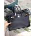 Hermes Birkin 40 Handmade Bag In Black Epsom Leather Hermes Birkin 40 Handmade Bag In Black Epsom Leather