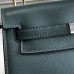Hermes Kelly Danse Handmade Bag In Dark Green Swift Leather Hermes Kelly Danse Handmade Bag In Dark Green Swift Leather