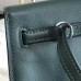 Hermes Kelly Danse Handmade Bag In Dark Green Swift Leather Hermes Kelly Danse Handmade Bag In Dark Green Swift Leather