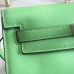 Hermes Kelly Danse Handmade Bag In Green Swift Leather Hermes Kelly Danse Handmade Bag In Green Swift Leather
