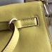 Hermes Kelly Danse Handmade Bag In Jaune Swift Leather Hermes Kelly Danse Handmade Bag In Jaune Swift Leather