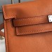 Hermes Kelly Danse Handmade Bag In Orange Swift Leather Hermes Kelly Danse Handmade Bag In Orange Swift Leather