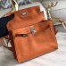 Hermes Kelly Danse Handmade Bag In Orange Swift Leather Hermes Kelly Danse Handmade Bag In Orange Swift Leather