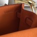 Hermes Kelly Danse Handmade Bag In Orange Swift Leather Hermes Kelly Danse Handmade Bag In Orange Swift Leather