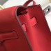 Hermes Kelly Danse Handmade Bag In Red Swift Leather Hermes Kelly Danse Handmade Bag In Red Swift Leather