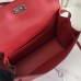 Hermes Kelly Danse Handmade Bag In Red Swift Leather Hermes Kelly Danse Handmade Bag In Red Swift Leather