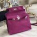 Hermes Kelly Danse Handmade Bag In Rose Purple Swift Leather Hermes Kelly Danse Handmade Bag In Rose Purple Swift Leather