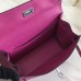 Hermes Kelly Danse Handmade Bag In Rose Purple Swift Leather Hermes Kelly Danse Handmade Bag In Rose Purple Swift Leather