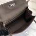 Hermes Kelly Danse Handmade Bag In Taupe Swift Leather Hermes Kelly Danse Handmade Bag In Taupe Swift Leather