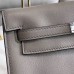 Hermes Kelly Danse Handmade Bag In Grey Swift Leather Hermes Kelly Danse Handmade Bag In Grey Swift Leather