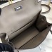 Hermes Kelly Danse Handmade Bag In Grey Swift Leather Hermes Kelly Danse Handmade Bag In Grey Swift Leather