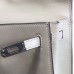 Hermes Kelly Danse Handmade Bag In White Swift Leather Hermes Kelly Danse Handmade Bag In White Swift Leather
