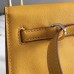 Hermes Kelly Danse Handmade Bag In Yellow Swift Leather Hermes Kelly Danse Handmade Bag In Yellow Swift Leather