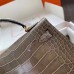 Hermes Kelly Mini II Handmade Bag In Taupe Alligator Crocodile Hermes Kelly Mini II Handmade Bag In Taupe Alligator Crocodile