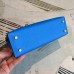 Hermes Kelly Mini II Handmade Bag In Blue Chevre Leather Hermes Kelly Mini II Handmade Bag In Blue Chevre Leather