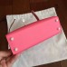 Hermes Kelly Mini II Handmade Bag In Rose Lipstick Epsom Leather Hermes Kelly Mini II Handmade Bag In Rose Lipstick Epsom Leather
